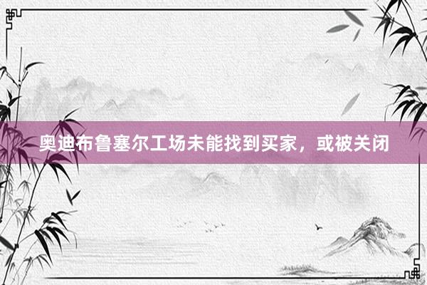奥迪布鲁塞尔工场未能找到买家，或被关闭