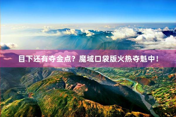 目下还有夺金点？魔域口袋版火热夺魁中！